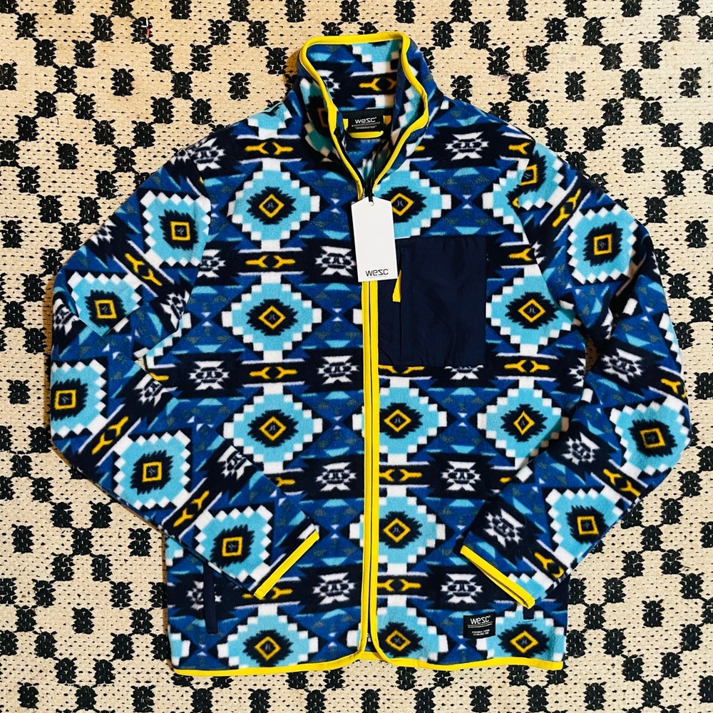 WESC Moritz Polar Fleece Colorblock Jacket